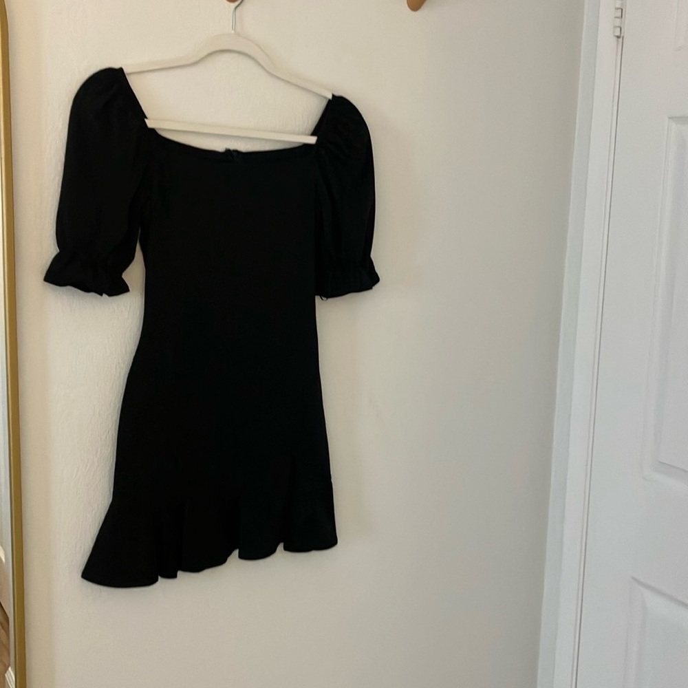 Princess Polly Black Fit and Flare Mini Dress